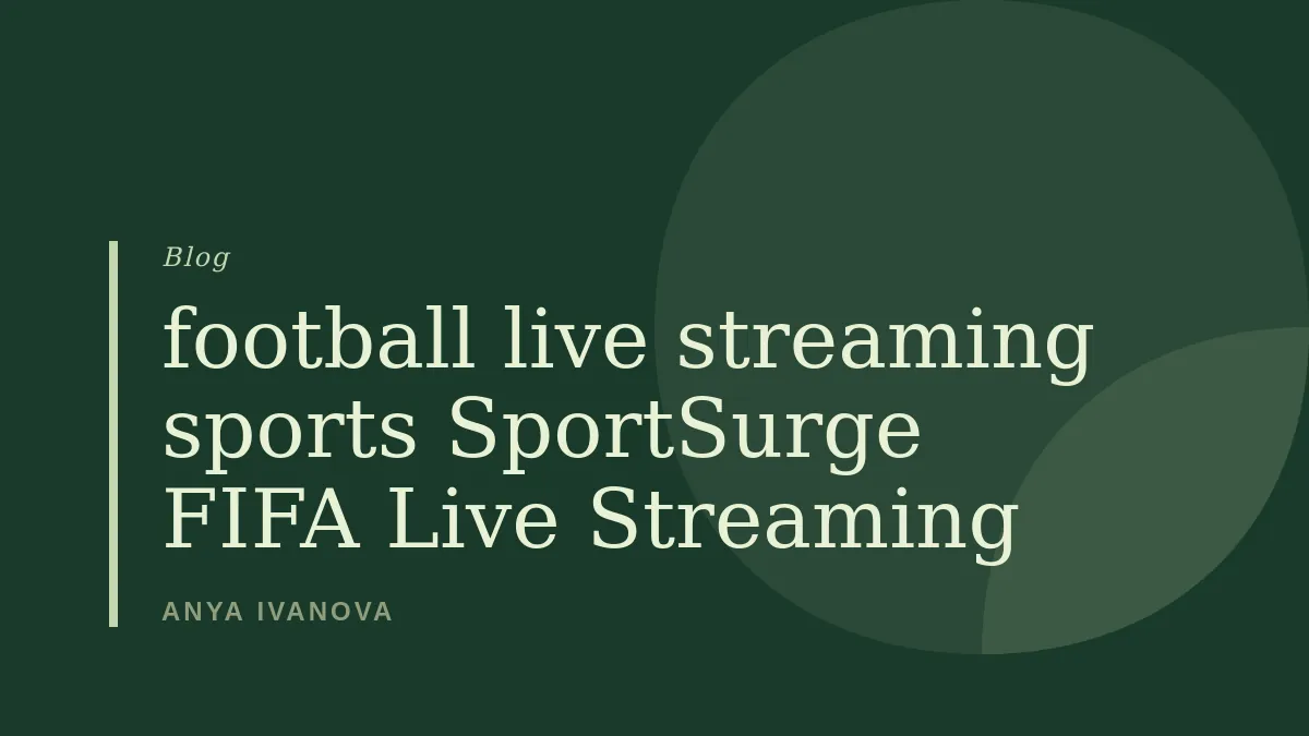 SportSurge FIFA Live Streaming
